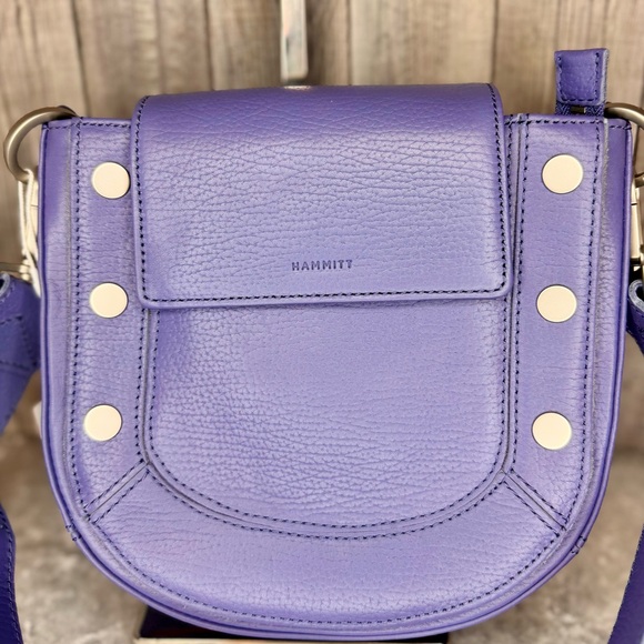 *New With Tags* Hammitt, Kayce Medium Pebble Leather Magnetic Saddle Crossbody - Picture 10 of 12